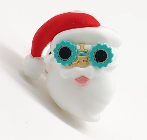 Wholesale 20pcs/pack Christmas Food-grade Cartoon 3D Silicone Beads